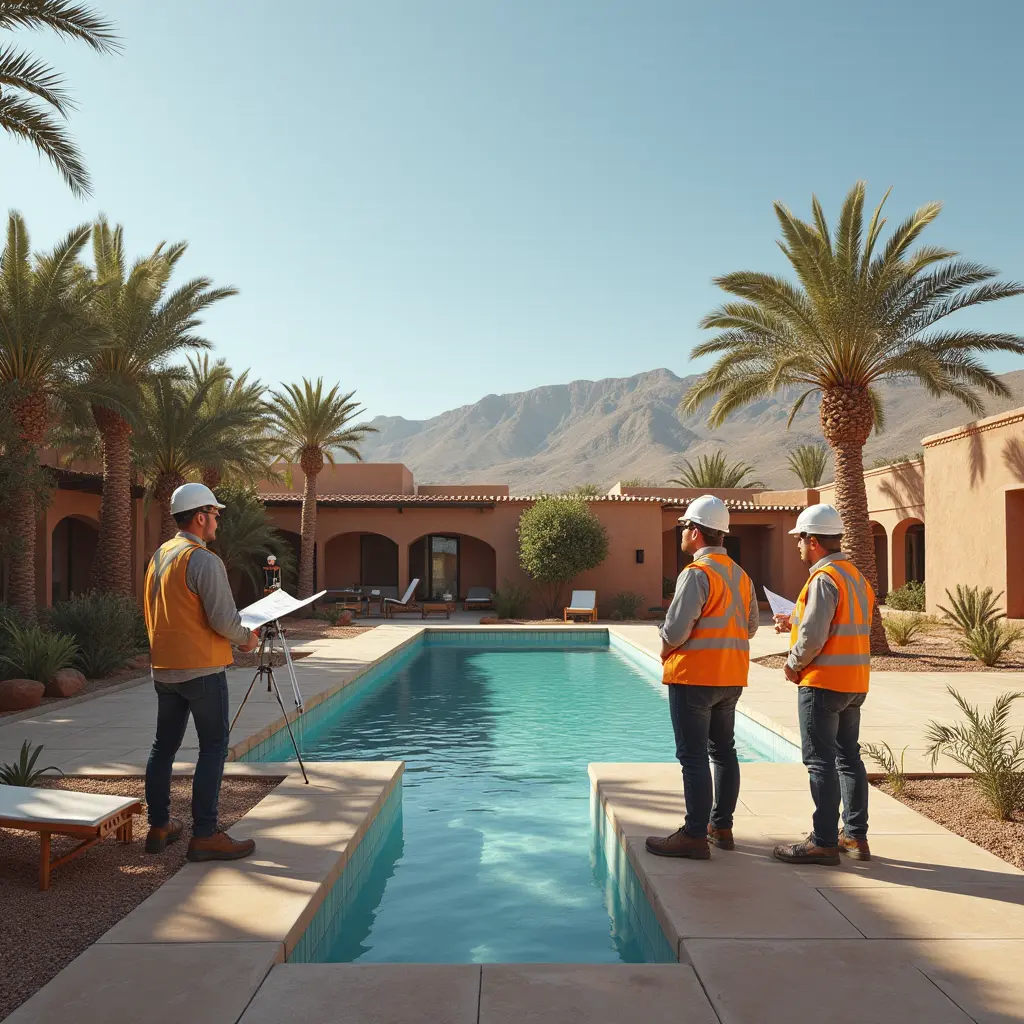 Construction de piscines au Maroc